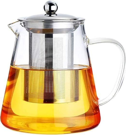 Main Image Glass Teapot with Infuser – Nillianstore UAE
