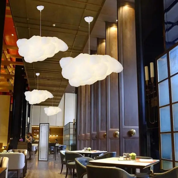 Modern Cloud Ceiling Pendant Light – Cotton Decorative Lamp - Image 2