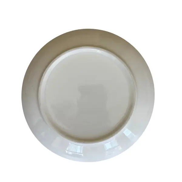 Decorative Ceramic Plate - 19cm Turquoise & Orange Floral - Image 4