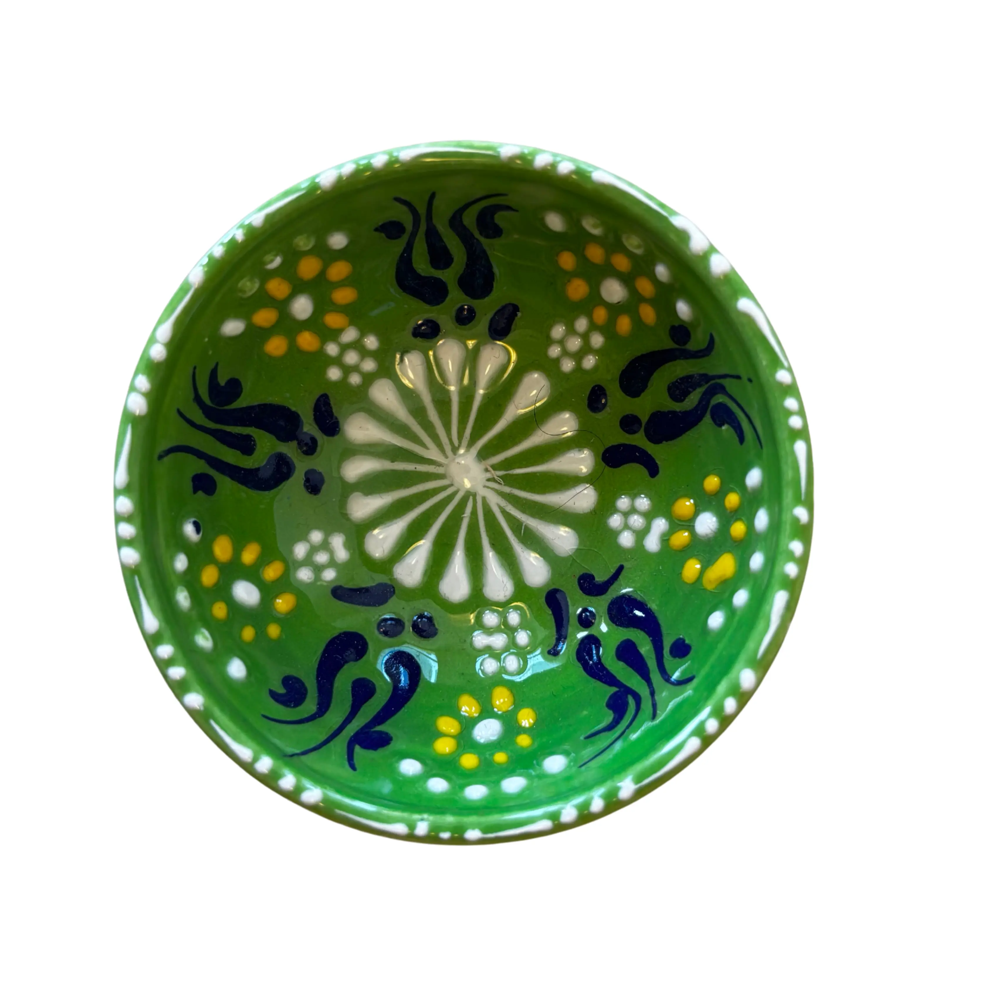 Set of 2 Handmade Ceramic Dipping Bowls - Turkish Style (8cm x 4cm) - Image 4