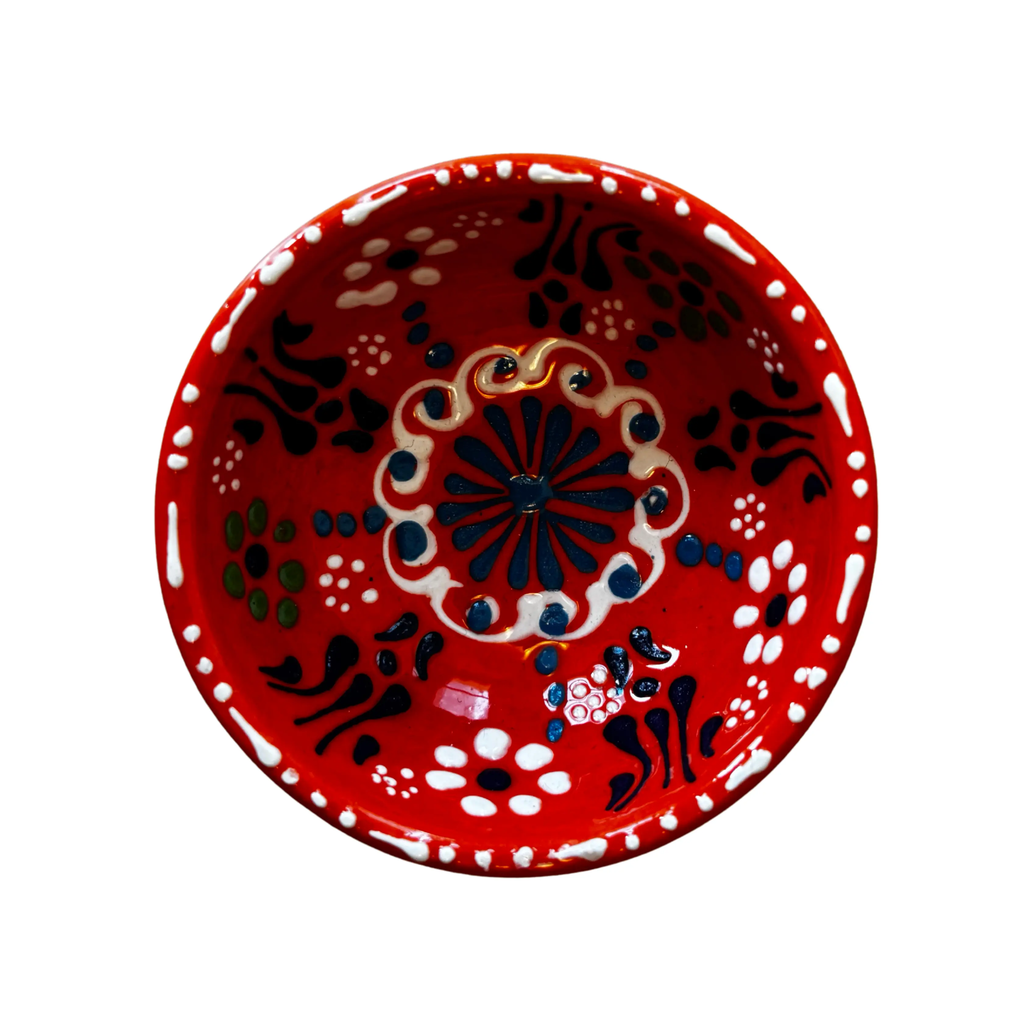 Set of 2 Handmade Ceramic Dipping Bowls - Turkish Style (8cm x 4cm) - Image 5