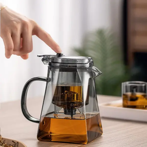 Enchantipot Glass Teapot, 750ml, Built-in Automatic Tea Infuser - Image 4