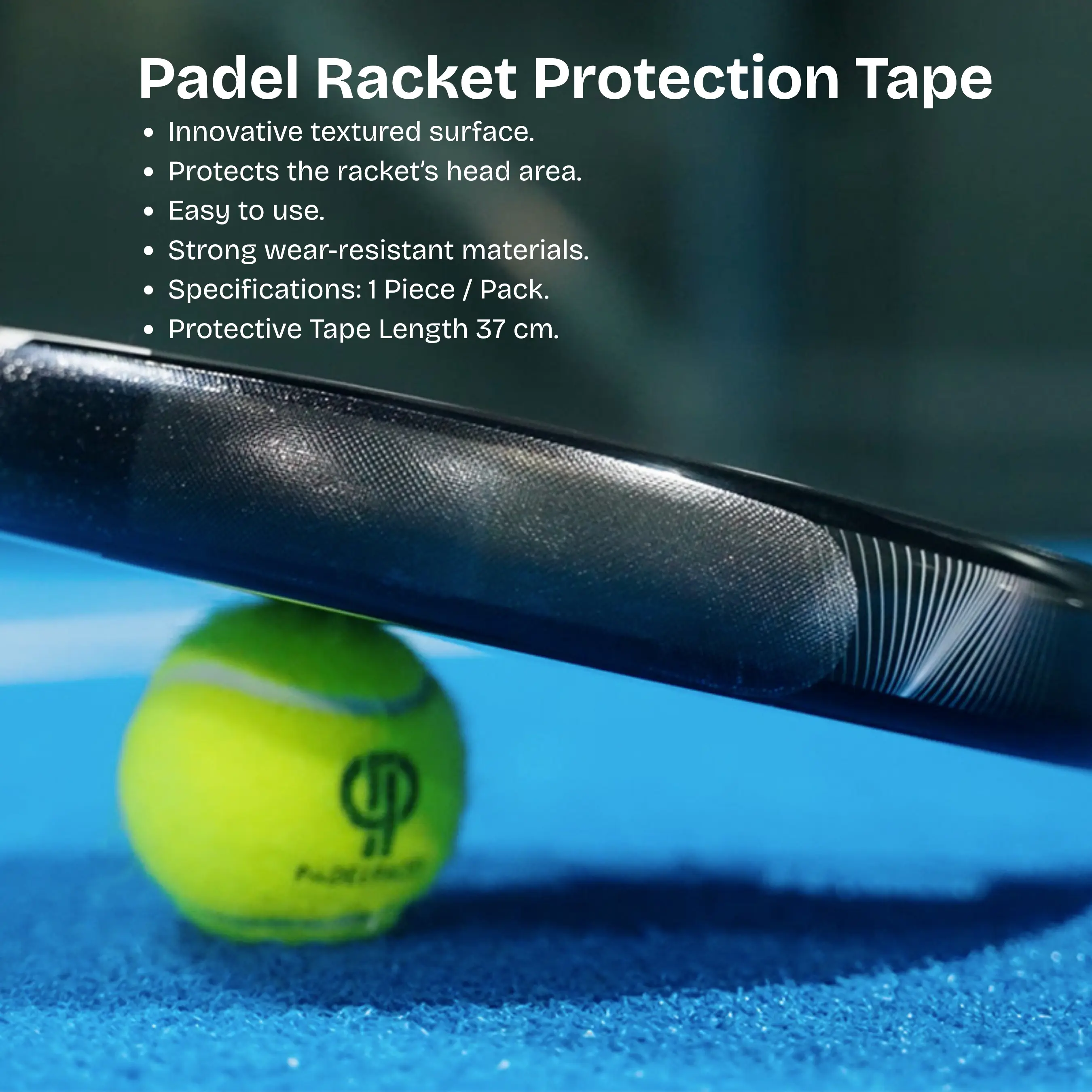 Transparent Padel Racket Protector - Image 1