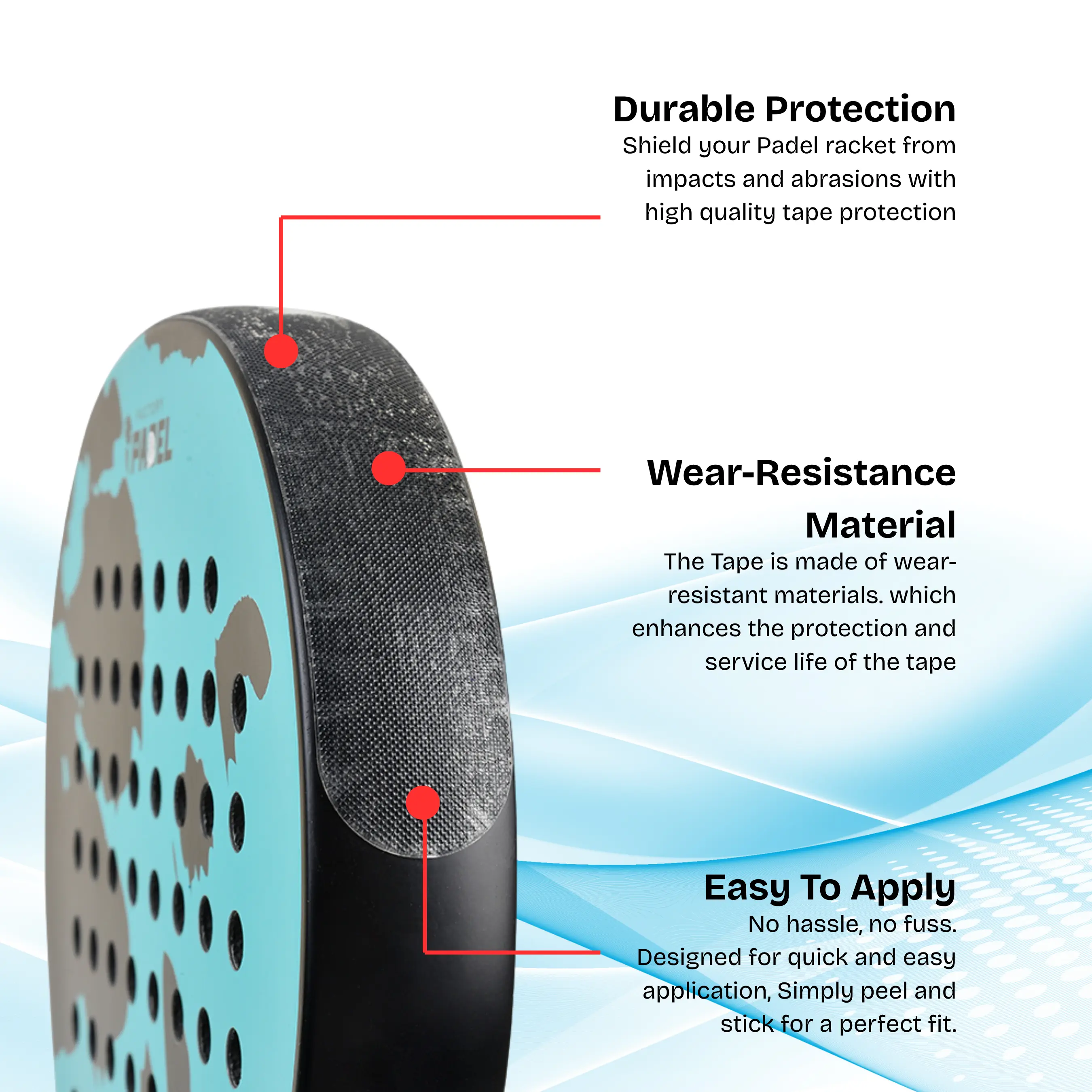 Transparent Padel Racket Protector - Image 3