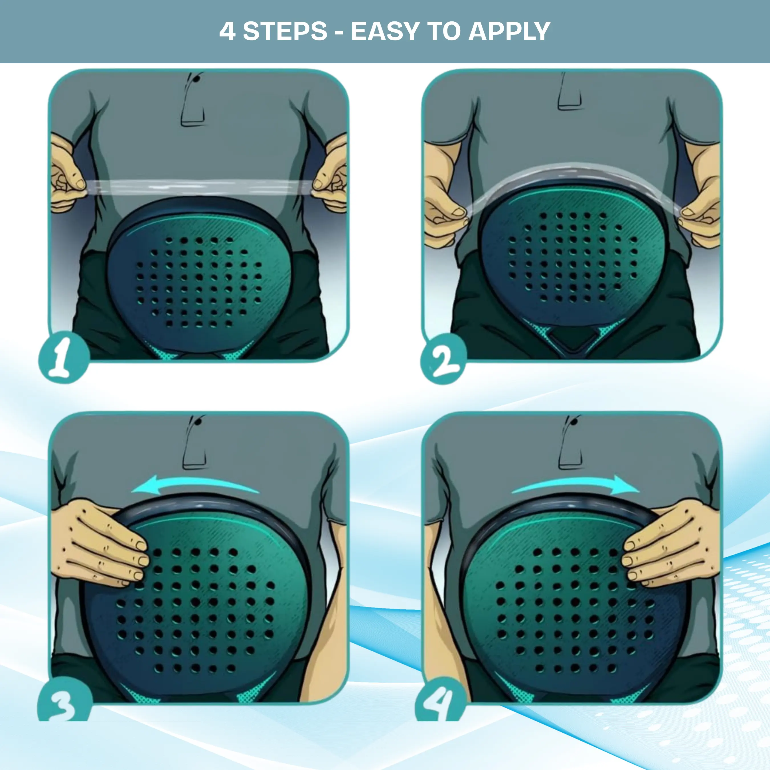 Transparent Padel Racket Protector - Image 4